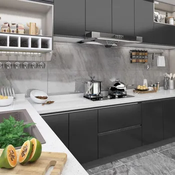 Tapeta Samolepící tapety na nábytek 2 ks černé 500 x 90 cm PVC - 8720286227688