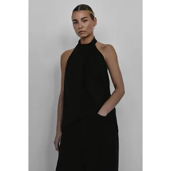 Dámská halenka Bavlněná halenka MUUV. MONGES kosz.bez.rekawow.MONGES černá 99X, vel. L