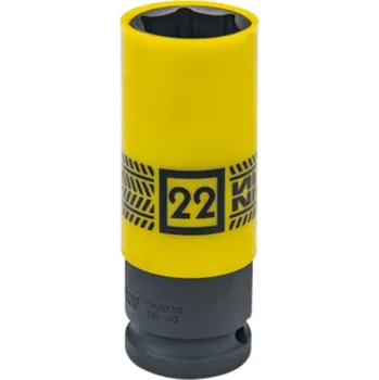 Gola hlavice Hlavice nástrčná rázová na ALU kola King Tony 1/2 CrMo 6 hranná, 22 mm, 494522M