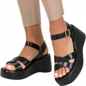 Dámské sandále Casu dámské sandály G23X12/B-NO platforma velikost 37