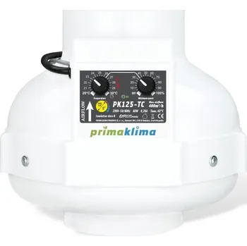 potrubní ventilátor Prima Klima PK125-TC 125 mm - 400 m3/h, ventilátor s regulací teploty