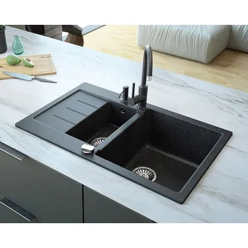 Granitový dřez Dřez jednopůlkový Lavello granit černý