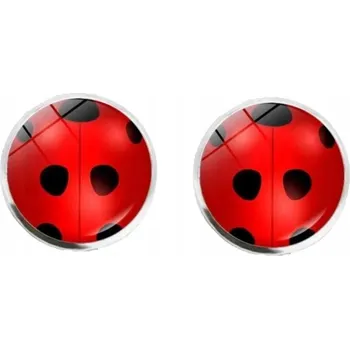 Náušnice NÁUŠNICE S PUNTÍKY BIERDONKY BERUŠKA PANÍ JARO LÉTO BOŽÍ KRAVIČKA TYČINKY