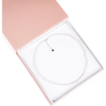 Náhrdelník 7 Angelic Eyes Stříbrný náhrdelník z říčních perel 4-5 mm Délka: 36 cm