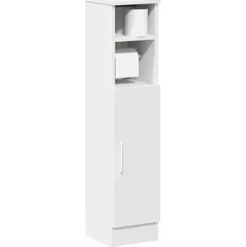 Koupelnový nábytek Koupelnová skříňka s držákem rolí bílá 20,5 x 22 x 90 cm - 8721158573766