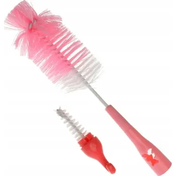 Akuku kartáč na lahve a dudlíky, medvídek růžový A0573