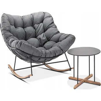 Sada zahradního nábytku kovová Focus Garden šedá 2 ks