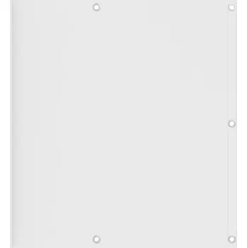 Markýza Balkónová zástěna bílá 90 x 600 cm oxfordská látka - 8720286117088