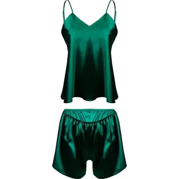 Dámské pyžamo Dkaren dámské pyžamo polyester zelené, velikost M