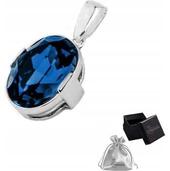 Přívěsek Stříbrný přívěsek Ag 925 Modrý Křišťál Safír