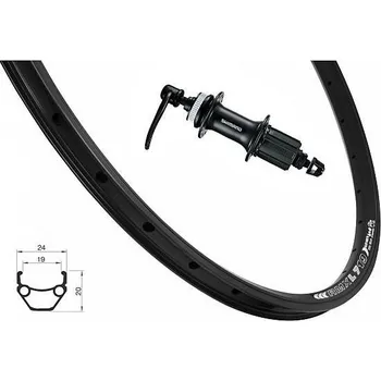 Plášť na kolo OEM zadní kolo 26 Remerx Dragon 719/Shimano RM35 36děr (černá)