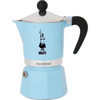 Moka konvice Bialetti Rainbow azurová 3 porce