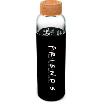 Láhev Stor S.L. Skleněná láhev s návlekem 585 ml, Přátelé