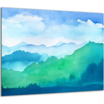 Obraz SKLENĚNÁ OCHRANNÁ DESKA NA SPORÁK 60x52 KRAJINA