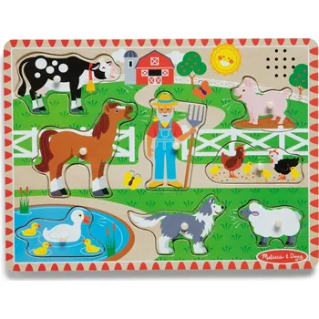 Puzzle Melissa & Doug puzzle se zvukovými efekty Old MacDonalds Farm