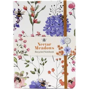 Zápisník linkovaný A5 z recyklovaného papíru - Včela