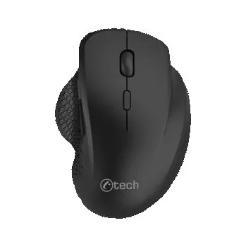 Myš C-TECH myš WLM-14BK Dual mode, bezdrátová, ergo, BT5.0 + 2,4GHz, 1600DPI, 6 tlačítek, USB (WLM-14BK)