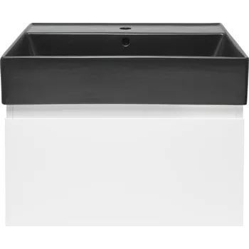 Nábytek SAT Koupelnová skříňka s umyvadlem SAT B-WAY 59x30x45 cm bílá lesk BWAY60WU2B BWAY60WU2B