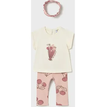 Oblečení a móda Dětská bavlněná souprava Mayoral 1750.4G.Baby.PPY2 růžová 30X, vel. 80