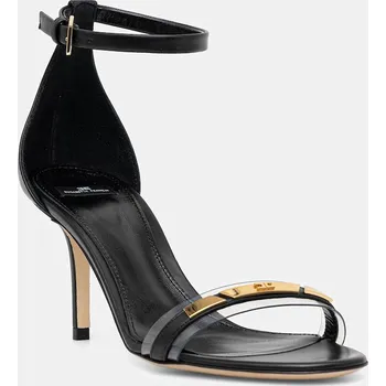 Dámské sandále Kožené sandály Elisabetta Franchi SA56L61E2.110 černá 99X, EUR 41