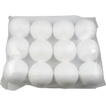 Vánoční dekorace Polystyren koule 7cm 12ks