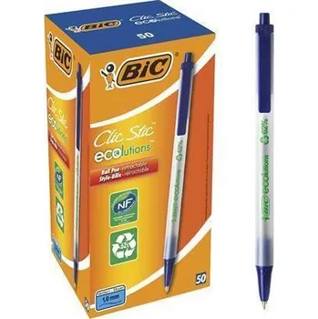 BIC Kuličkové pero Clic Stic ecolutions, 0,32 mm, zatahovací, BIC 8806891 267513