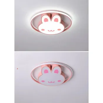 Svítidlo KIK LED stropní svítidlo do dětského pokoje, stmívatelné, LUMELA + dálkové ovládání ve tvaru zajíčka