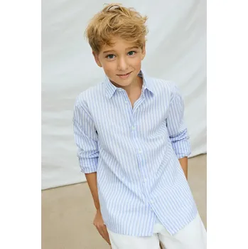Dětská bavlněná košile Mayoral 6175.7A.Junior.PPY2 modrá 50X, vel. 160