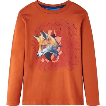 Chlapecké tričko Dětské tričko s dlouhým rukávem světle rezavé 92 - 8721012029200