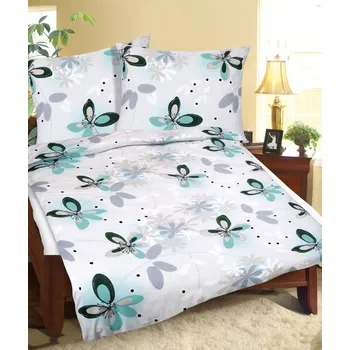 Povlečení Povlečení bavlněné - zelený čtyřlístek 140x200, 70x90
