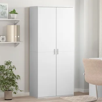 Botník Botník bílý 80 x 39 x 178 cm kompozitní dřevo - 8721102595547