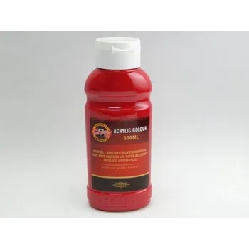 Výtvarná barva KOH-I-NOOR Barva akrylová 500ml červená tmavá 0310