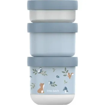 Svačinový box Kelímky na svačinu stohovací 3 ks Forest Friends