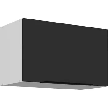 Kuchyňská skříňka Digestořová skříňka LUNARA - šířka 60 cm, černá / bílá