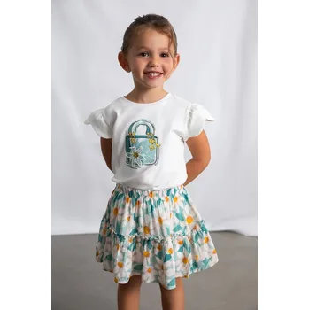 Dívčí sukně Dětská sukně Mayoral 3903.6E.Mini.PPY2 tyrkysová 66X, vel. 122