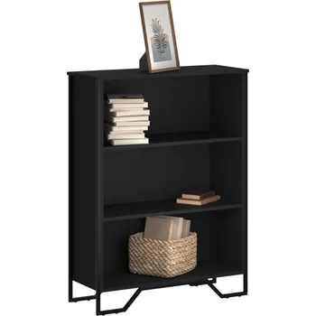 Knihovna Knihovna černá 80 x 31 x 106 cm kompozitní dřevo - 8721102811920