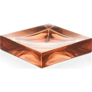 Zahradní dekorace Držák na zubní kartáček Kartell Boxy, plastový, tělově růžový, 10,5 x 10,5 x 2,5 cm