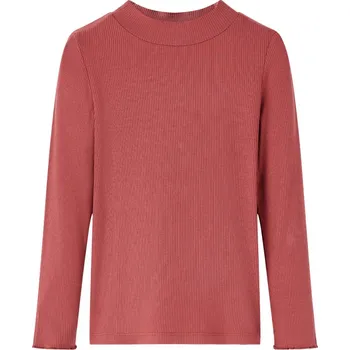 Chlapecké tričko Dětské tričko s dlouhým rukávem a zvýšeným límcem červené 104 - 8721012039063