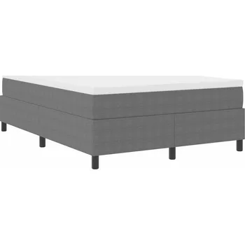 Postel vidaXL Rám platformy Světle šedá 160 x 200 cm textil [3337417]