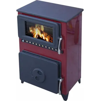 Krbová kamna Kamna smaltovaná Filex b H smalt bordó