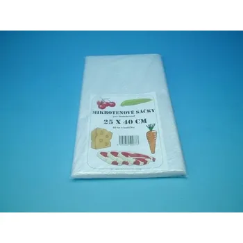 Sáček na potraviny Sáček mikroten 25x40cm pro domácnost 50ks