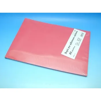 Barevný papír Papír A3 červený EKO