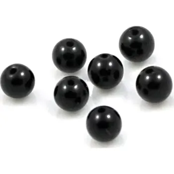 Drahý kámen Černý onyx korálky 4mm – 20 ks