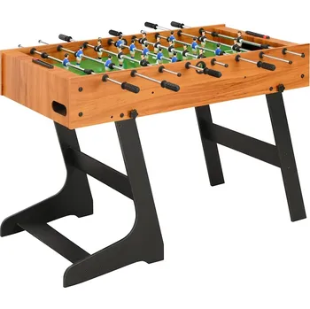 Skládací stolní fotbal 121 x 61 x 80 cm světle hnědý - 8719883719733