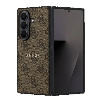 Pouzdro na mobilní telefon Guess PU Leather 4G Colored Ring Magnetic Zadní Kryt pro Samsung Galaxy Z Fold 7 Brown