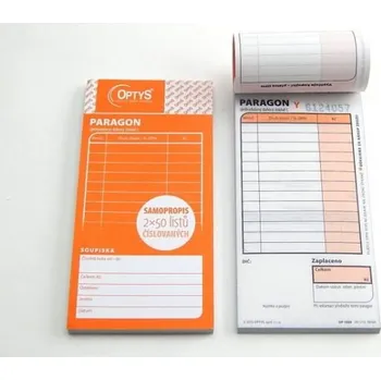 Paragon obchodní NCR, propis., /OP1089/