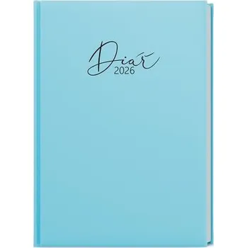 Diář BALOUŠEK TISK Diář týdenní - Oskar - Pastel - A5 - modrá 2026 / 20,5cm x 14,3cm / BTO9P-11-26