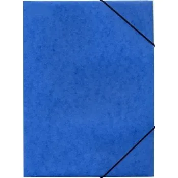 Složka s gumou A4 Prešpán, 3klopá, modrá