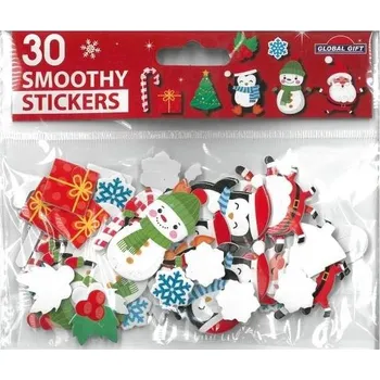 Vánoční dekorace Samol. GG vánoční pěnová SMS 290014 Santa/Snowman/Penguin