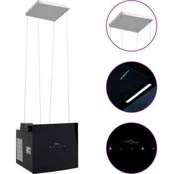 Digestoř Ostrůvková digestoř s dotykovým senzorem LCD tvrzené sklo - 8721012372054